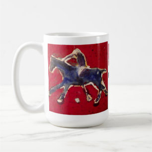 Röd och blåttPolomugg Kaffemugg