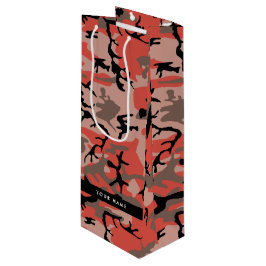 Röd och brun kamouflage Ditt namn anpassar sig