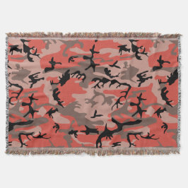 Röd och brun kamouflage, militär, armé filt