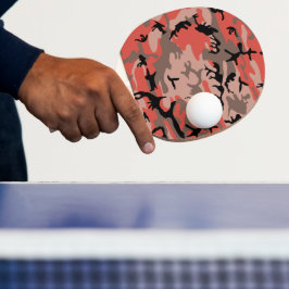 Röd och brun kamouflage, militär, armé pingisracket