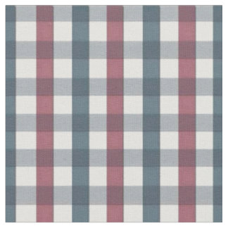 Röd och för vitplädmönster tyg för blått,