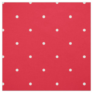 Röd och för vitpolka dots litet nätt mönster tyg