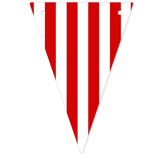 Röd och för vitrandparty baner vimplar (Första flaggan)
