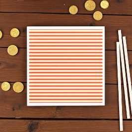 Röd och grädde rand pappersservett