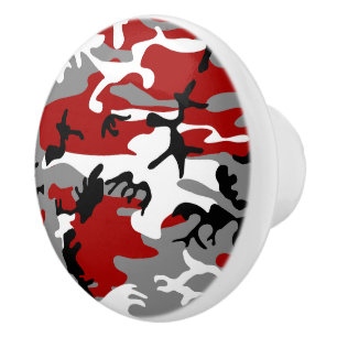 Röd- och Grått-kamouflage, militär, armé Knopp