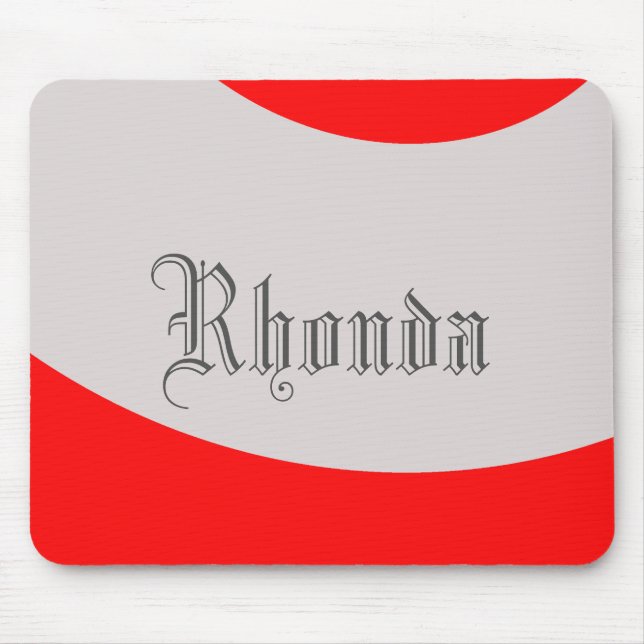 Röd- och Grått-swoop Musmatta (Framsidan)