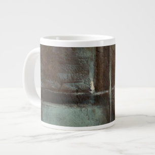 Röd- och Grått-tegelvägg Jumbo Mugg