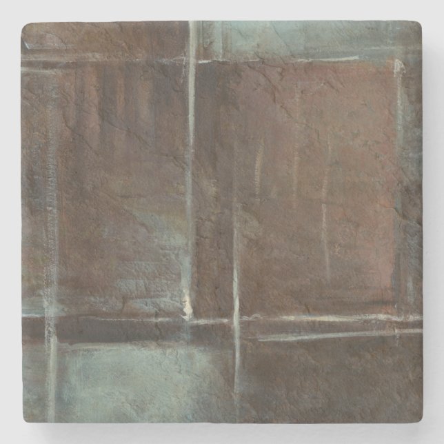 Röd och Grått, tegelvägg Underlägg Sten (Framsidan)