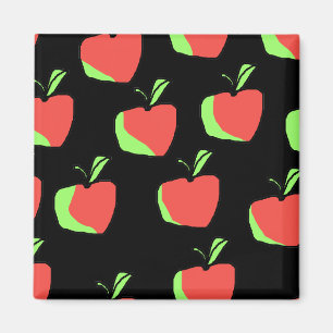 Röd och grön Apple modell Magnet
