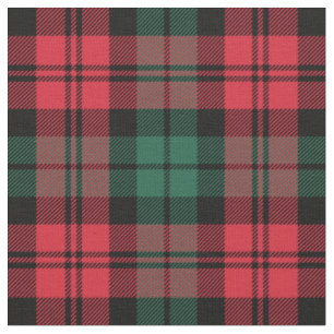 Röd och Grön Black Watch Tartan Rutig Högtid Tyg
