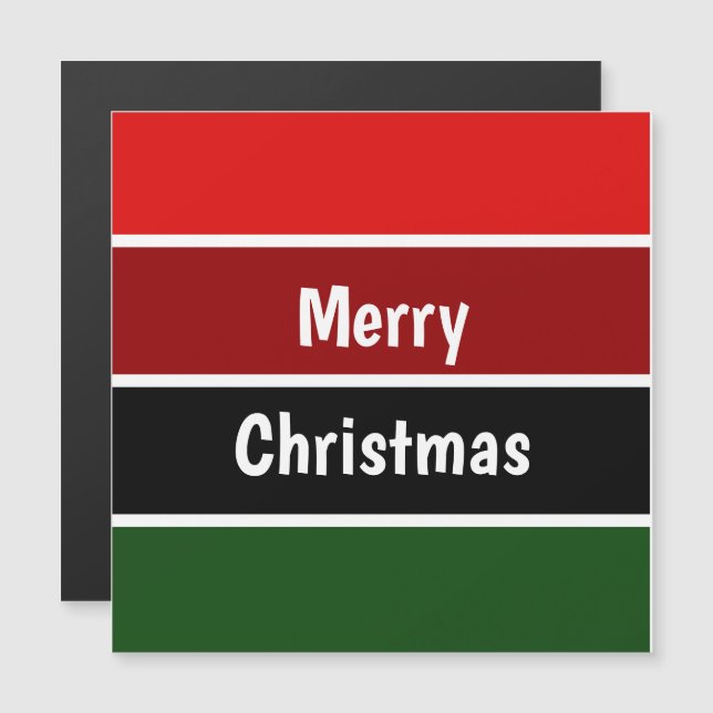Röd Och Grön God Jul (Fram/baksida)