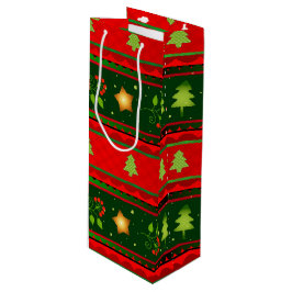 Röd och grön julklappspåse