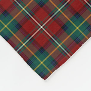 Röd och grön plädklanBoyd Tartan Fleecefilt