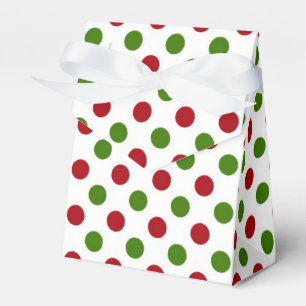 Röd och grön polka dots presentaskar