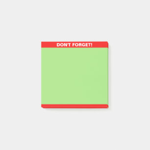 Röd och grön redigerbar kalligrafi anteckning post-it block