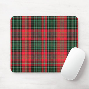 Röd och grön skotsk kulturarv Tartan Plaid Musmatta