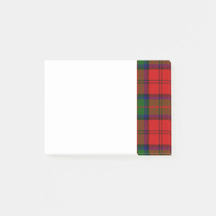 Röd och grön Tartan av klan MacDuff Post-it Block