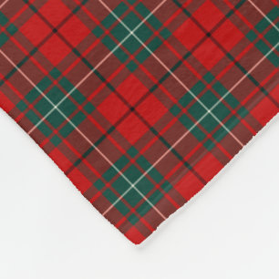 Röd och grön Tartan för MacAulay klan Fleecefilt