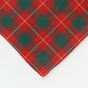 Röd och grön Tartan för MacPhee klan Fleecefilt