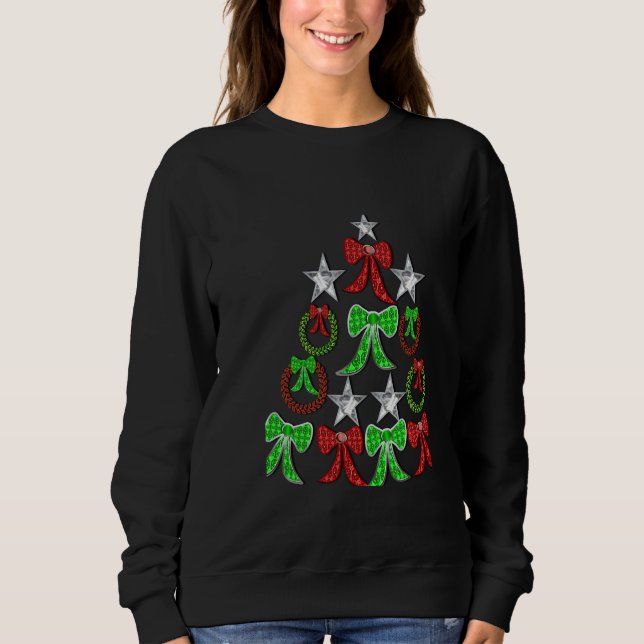 Röd och grön tröja för julhelgdagRaglan (Framsida)