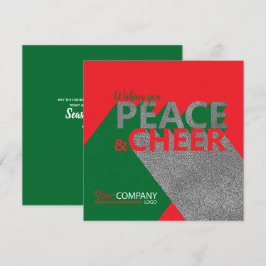 Röd och Grönt, fred och Cheer Card Inbjudningar
