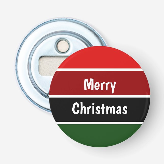 Röd och Grönt God jul Flasköppnare (Framsidan)