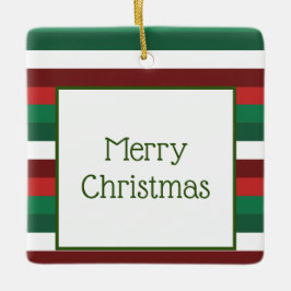 Röd och Grönt God jul Ornament