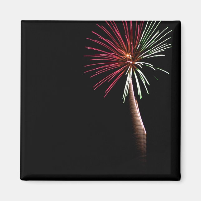 Röd och Grönt Handflatan Magnet (Framsidan)