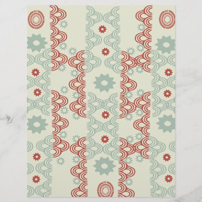 Röd och Grönt i halvcirkel mönster: (Framsida)