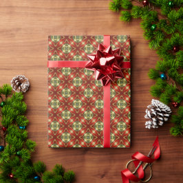 Röd och Grönt Jul Klockor Presentpapper