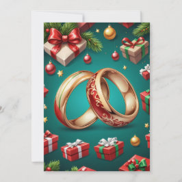 röd och grönt jul spara datumkort inbjudningar