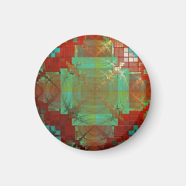 Röd och Grönt kromatisk fusionsenergi Magnet (Framsidan)