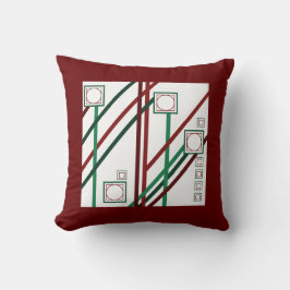 Röd och Grönt Kudde