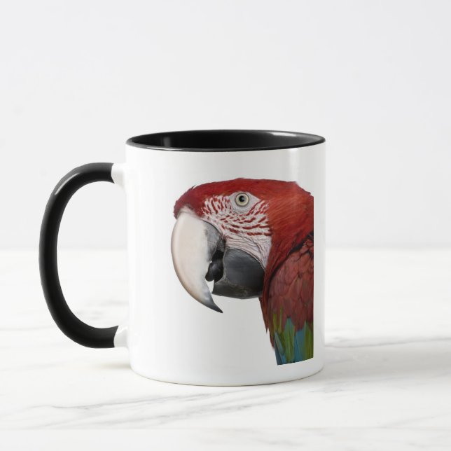 Röd-och-grönt Macaw - Arachloropterus Mugg (Vänster)
