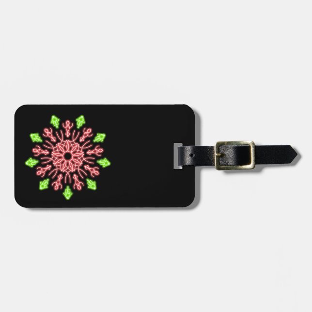 Röd och grönt nyblomma bagagebricka (Horisontell Framsida)