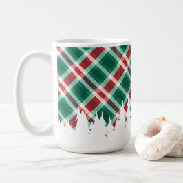Röd och Grönt Play w/ White Julgran Kaffemugg