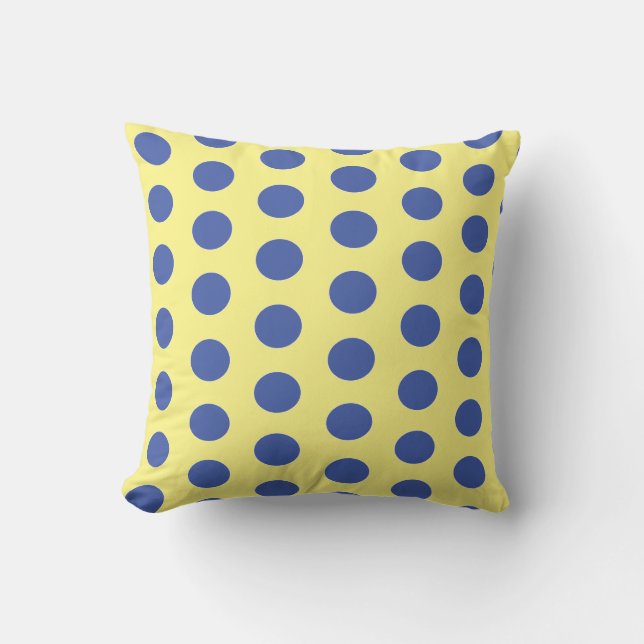 Röd och Grönt Polka dots Kudde (Framsida)