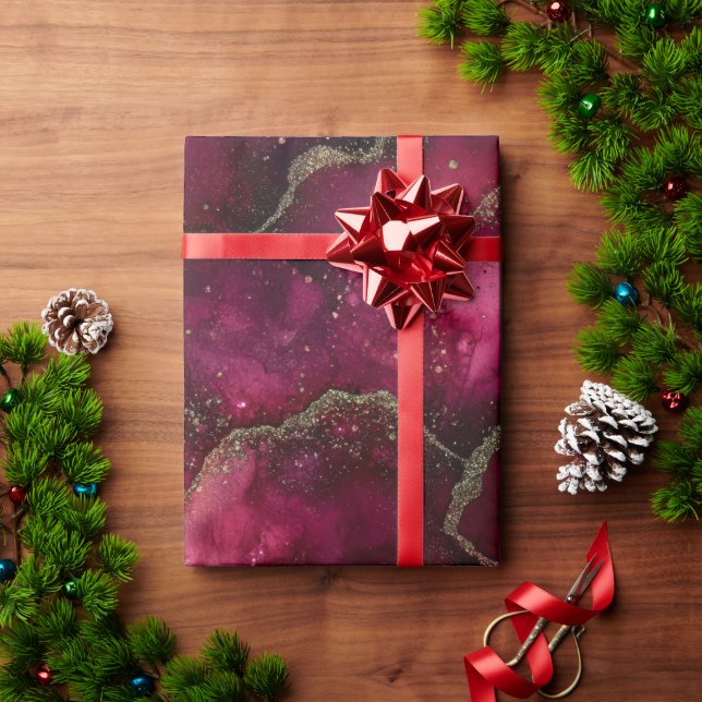 Röd och Grönt Presentpapper (Julgåva)