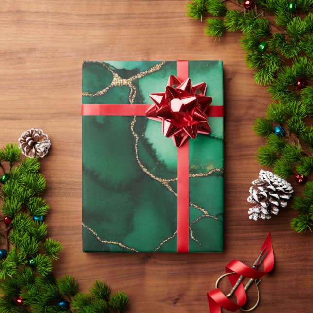 Röd och Grönt Presentpapper (Julgåva)
