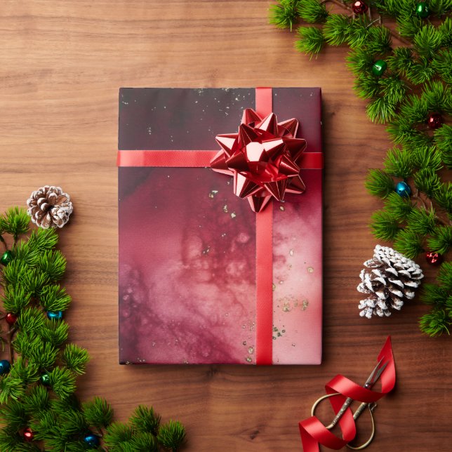 Röd och Grönt Presentpapper (Julgåva)