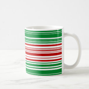 Röd och Grönt Rand Kaffemugg