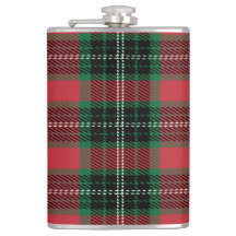 Röd och Grönt Tartan-kolv