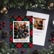 Röd och Grönt Tartan Play God jul Photo