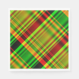 Röd och Grönt Tartan Play Pappersservett