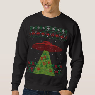 Röd och Grönt UFO Ugly God jul Lång Ärmad Tröja