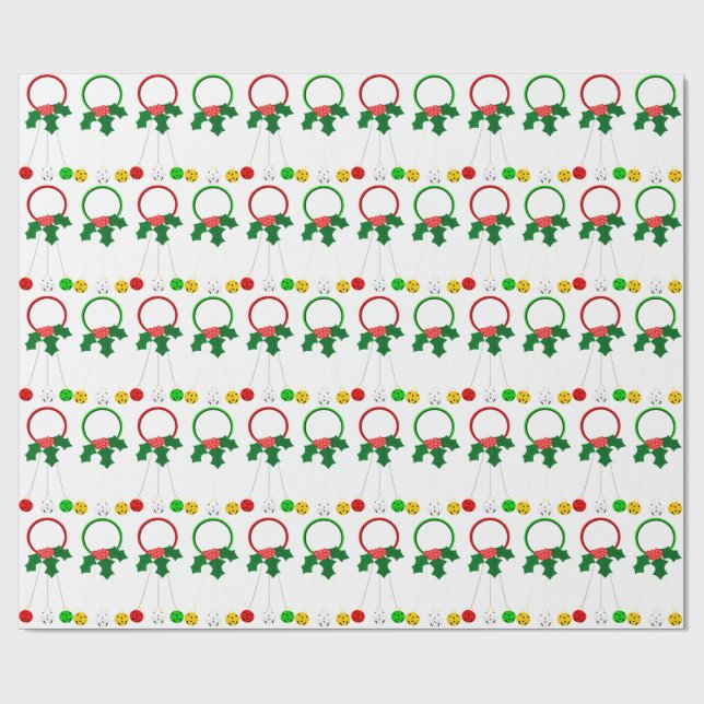 Röd och Grönt Vit insvällning Papper Presentpapper (Platt)