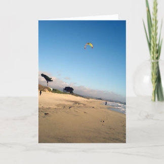 Röd och gul drake, hälsningkort kort