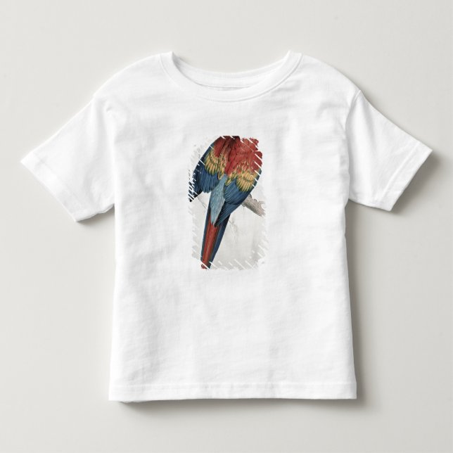 Röd och gul Macaw Tee (Framsida)