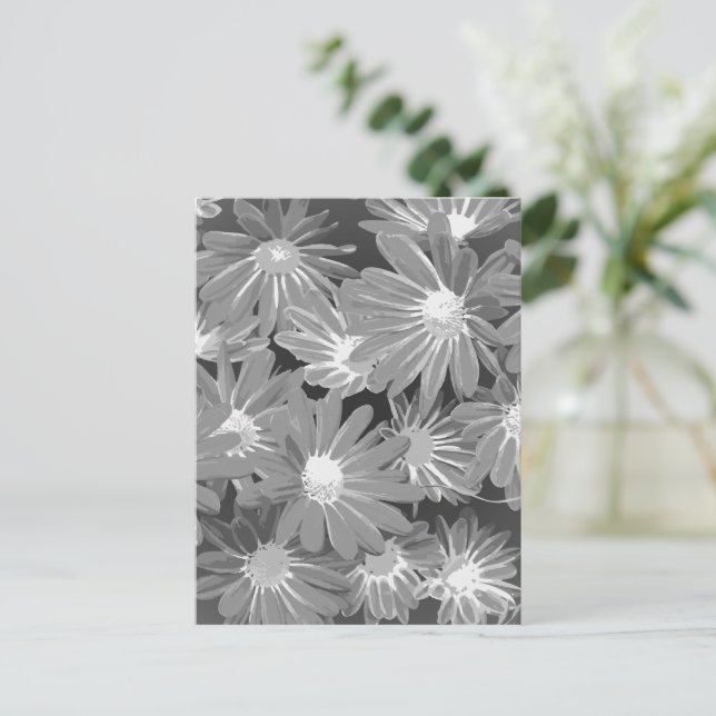 Röd och Gula blommor 2 Helg Vykort (Stående Fram)