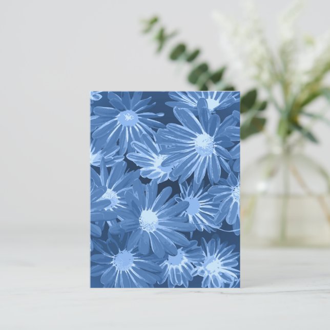 Röd och Gula blommor 3 Helg Vykort (Stående Fram)
